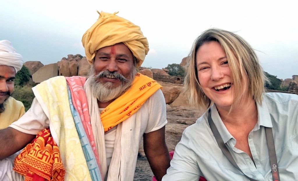 MW Hampi with Sadhu